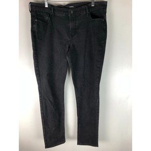 Old Navy Women's Black Denim Original Mid Rise Skinny Jeans Stretch Zip Fly 14